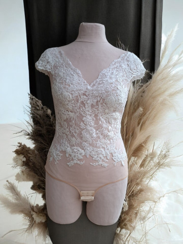 Body en tulle brodé – création sur mesure