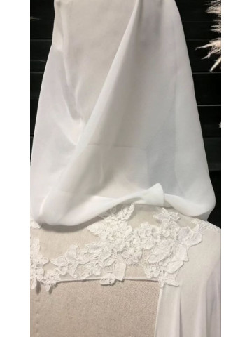 Cape en Chiffon Semi-Transparent avec Capuche – Personnalisable