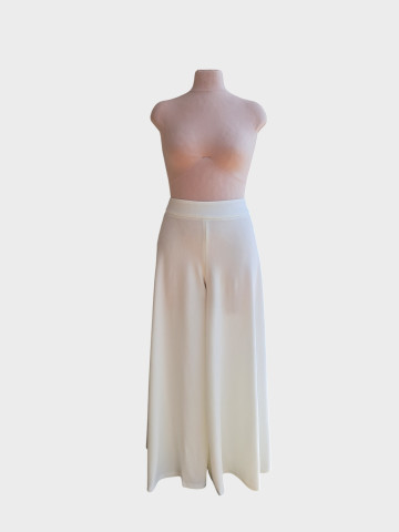 Pantalon large effet jupe sur mesure