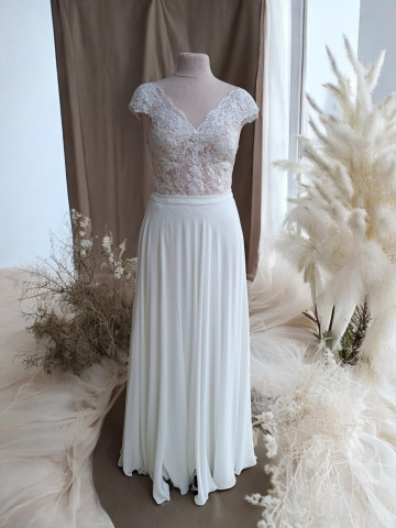 Ensemble body et jupe en chiffon – création sur mesure
